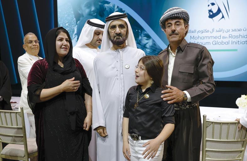 محمد بن راشد: مشاريعنا الإنسانية هي رسالة للعالم تحمل قيم شعب الإمارات ومبادئه 