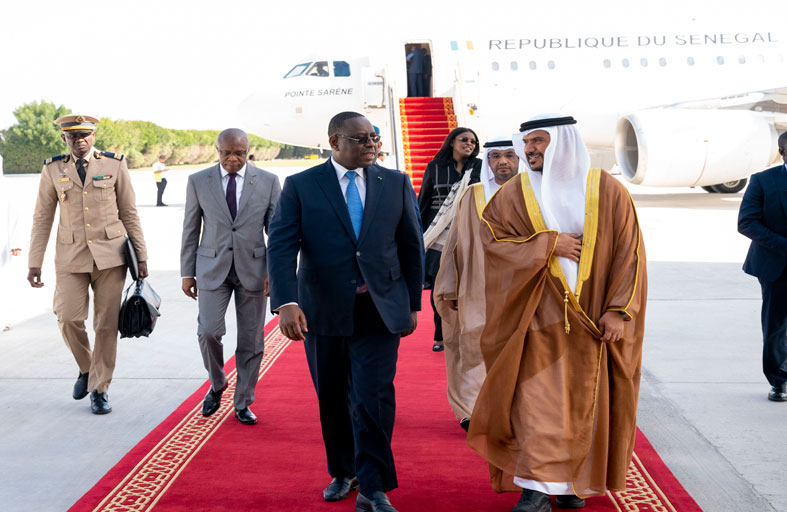 رئيس السنغال يصل البلاد