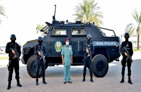 شرطة رأس الخيمة تدشن آلية مصفحة وزورقا