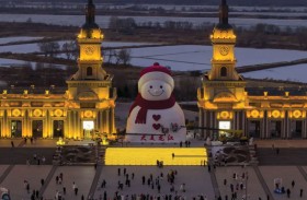 الصين تكشف عن أضخم عمل ثلجي 