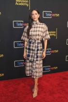 الممثلة الأمريكية جاكي تون لدى حضورها مهرجان تيليفرس لأكاديمية التلفزيون في لوس أنجلوس. ا ف ب