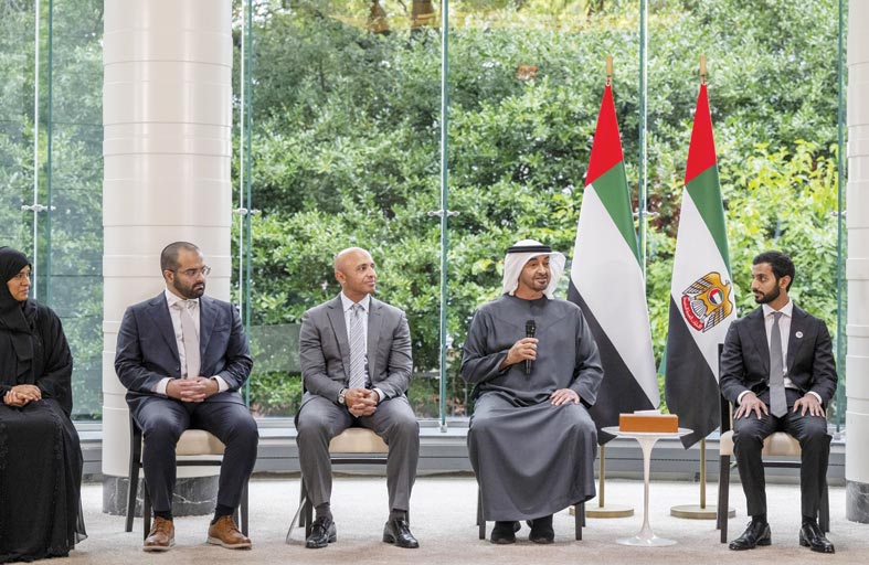 رئيس الدولة: العالم اليوم يتقدم بسرعة كبيرة في التكنولوجيا والثروة في المستقبل هي ثروة العلم والمعرفة 