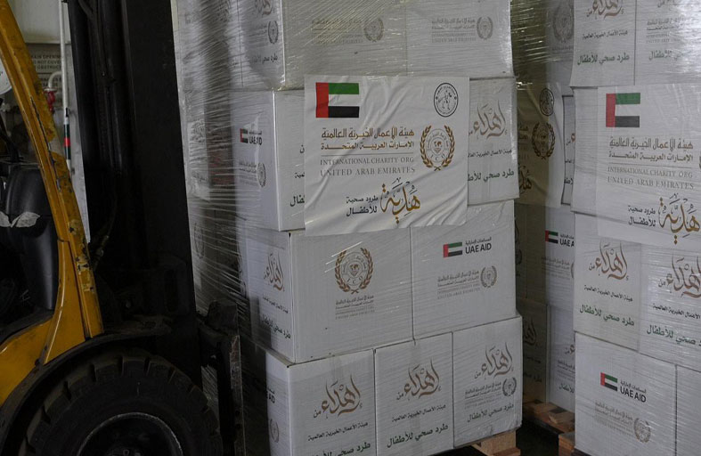 عملية «الفارس الشهم 3» تُعلن بدء تحميل سفينة «خليفة» الإنسانية لدعم غزة 