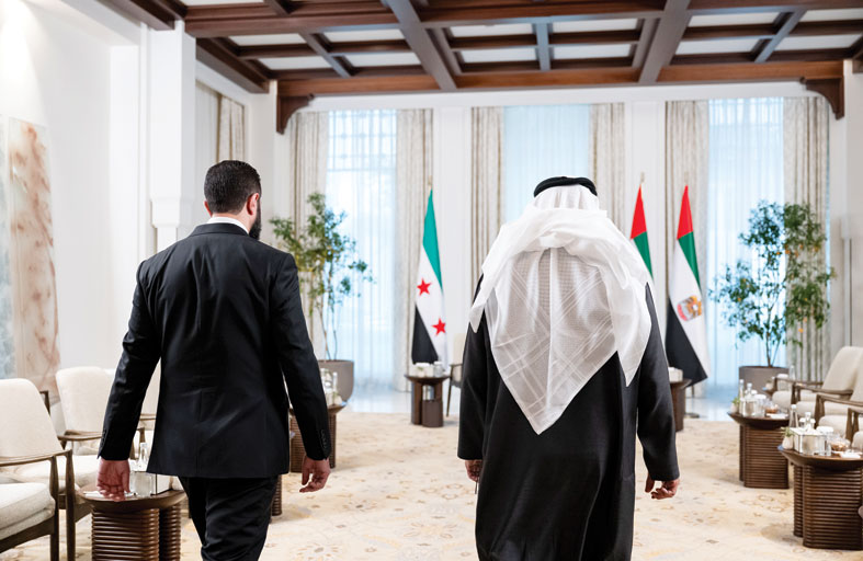 رئيس الدولة يؤكد دعم الإمارات كل ما يحقق تطلعات الشعب السوري الشقيق نحو الاستقرار والتنمية 