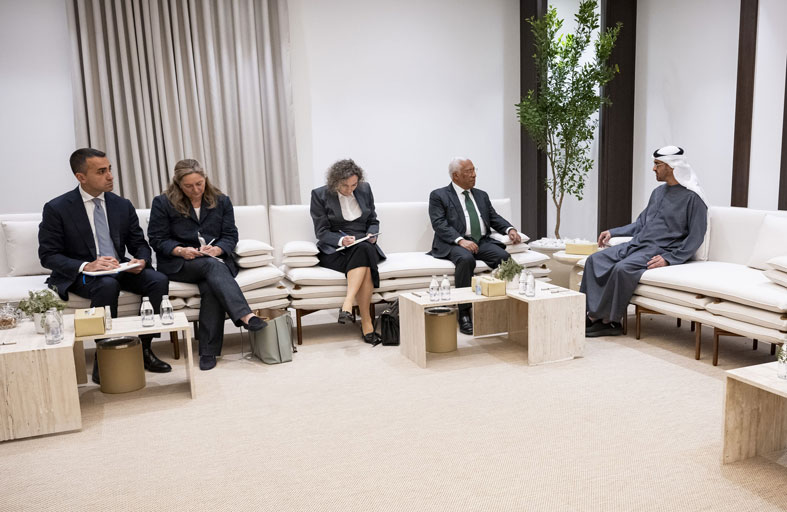 رئيس الدولة يبحث مع رئيس المجلس الأوروبي التطورات في المنطقة وتداعياتها على الأمن العالمي  