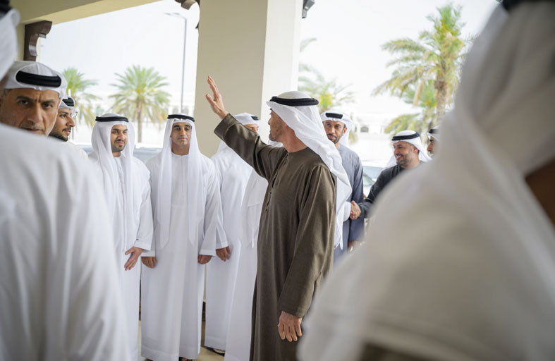 رئيس الدولة يحضر حفل زفاف راشد القبيسي 