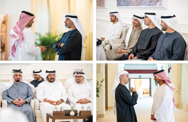 رئيس الدولة يستقبل ولي عهد عجمان ويستعرضان عدداً من القضايا التي تتعلق بشؤون الوطن والمواطن  