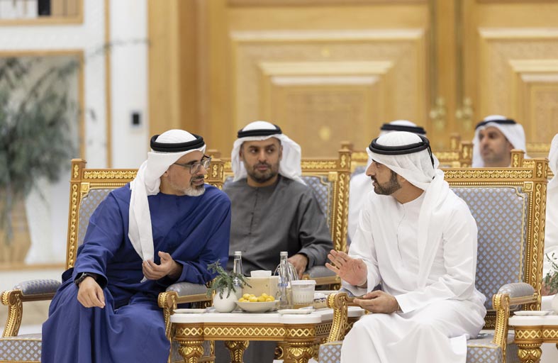 رئيس الدولة يستقبل حكام الإمارات وأولياء العهود ونواب الحكام بمناسبة شهر رمضان المبارك 
