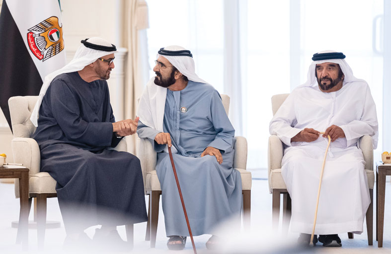 رئيس الدولة ومحمد بن راشد يبحثان شؤون الوطن والمواطن وتعزيز مسيرة الدولة التنموية 