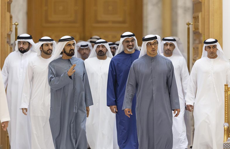 رئيس الدولة يستقبل حكام الإمارات وأولياء العهود ونواب الحكام بمناسبة شهر رمضان المبارك 
