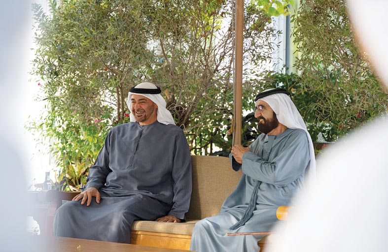 رئيس الدولة ومحمد بن راشد يبحثان شؤون الوطن والمواطن  