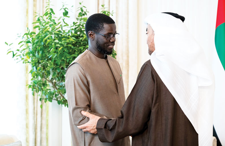 رئيس الدولة والرئيس السنغالي يبحثان علاقات البلدين 