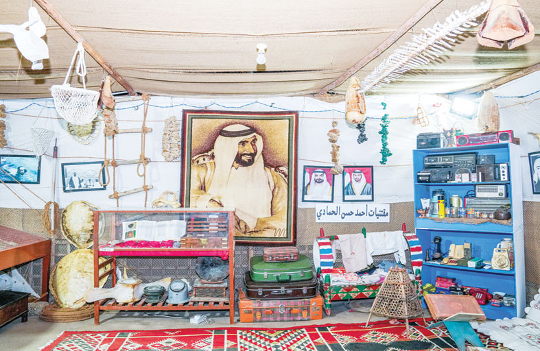 معرض المقتنيات القديمة في مهرجان الياسات يستعيد ذاكرة الأجداد  