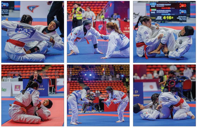 فتيات منتخبنا الوطني تحت 21 عاماً يحرزن 3 ميداليات في بطولة العالم للجوجيتسو 