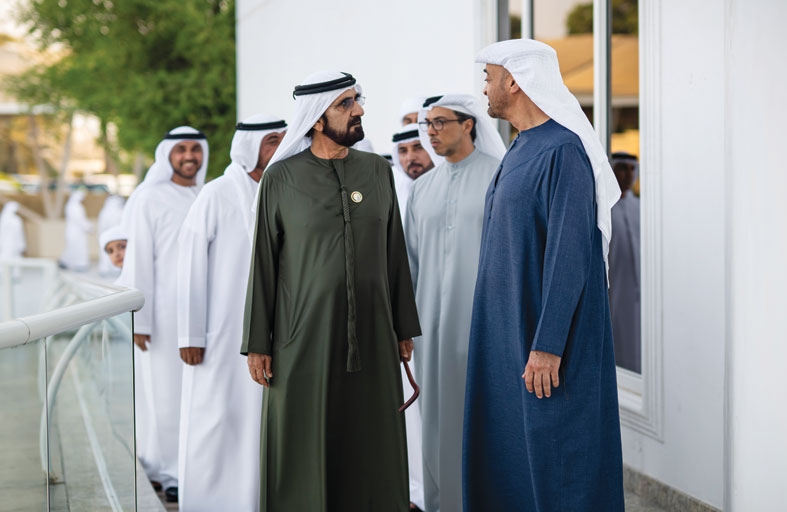 رئيس الدولة ومحمد بن راشد يبحثان شؤون الوطن والمواطن 