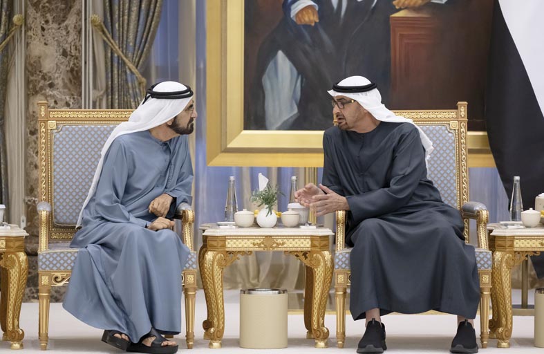 رئيس الدولة يستقبل حكام الإمارات وأولياء العهود ونواب الحكام بمناسبة شهر رمضان المبارك 