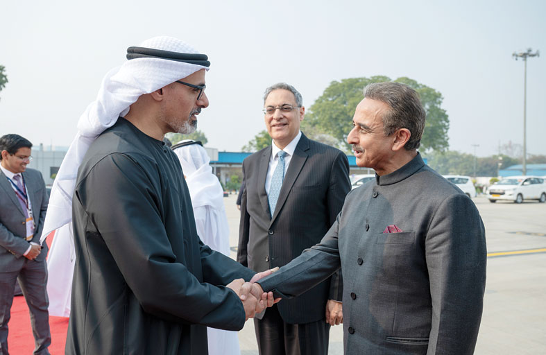 ولي عهد أبوظبي يختتم زيارته إلى جمهورية الهند 