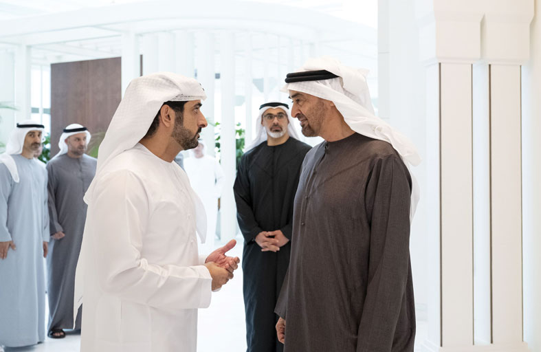 رئيس الدولة يستقبل حمدان بن محمد بن راشد 