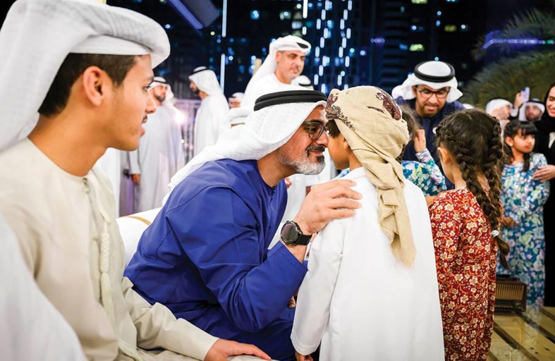 خالد بن محمد بن زايد يحضر فعالية أدنوك الرمضانية 