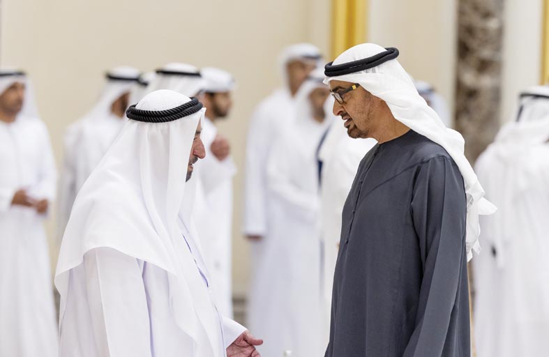 رئيس الدولة يستقبل حكام الإمارات وأولياء العهود ونواب الحكام بمناسبة شهر رمضان المبارك 