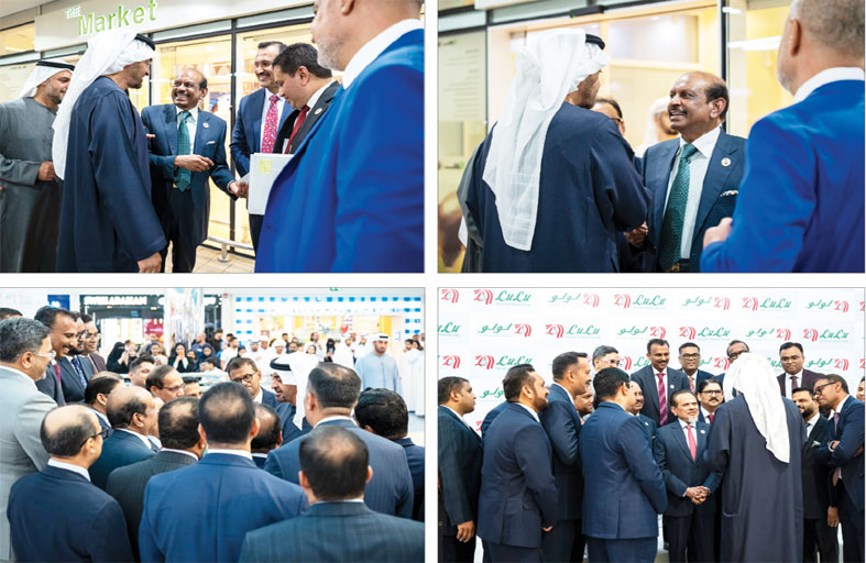 رئيس الدولة يلتقي يوسف علي وعدداً من العاملين في مجموعة اللولو 