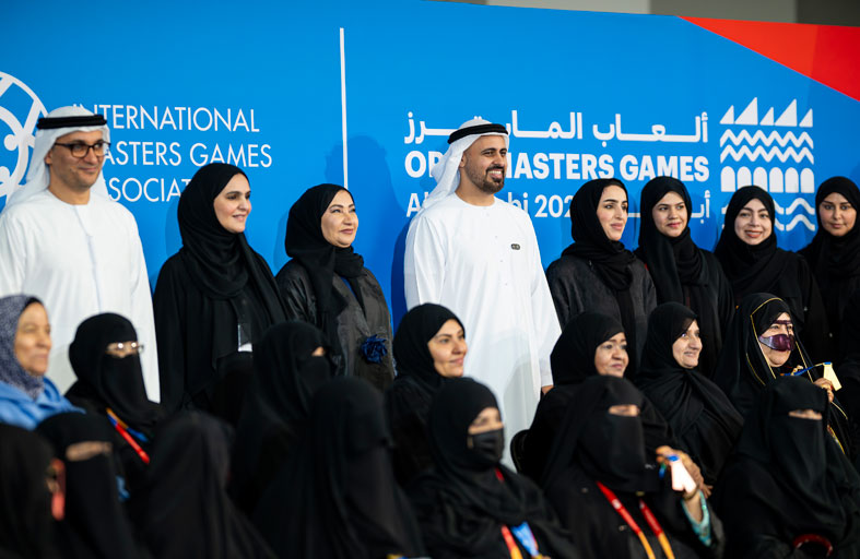 ذياب بن محمد بن زايد يشهد جانباً من فعاليات ألعاب الماسترز أبوظبي 2026 