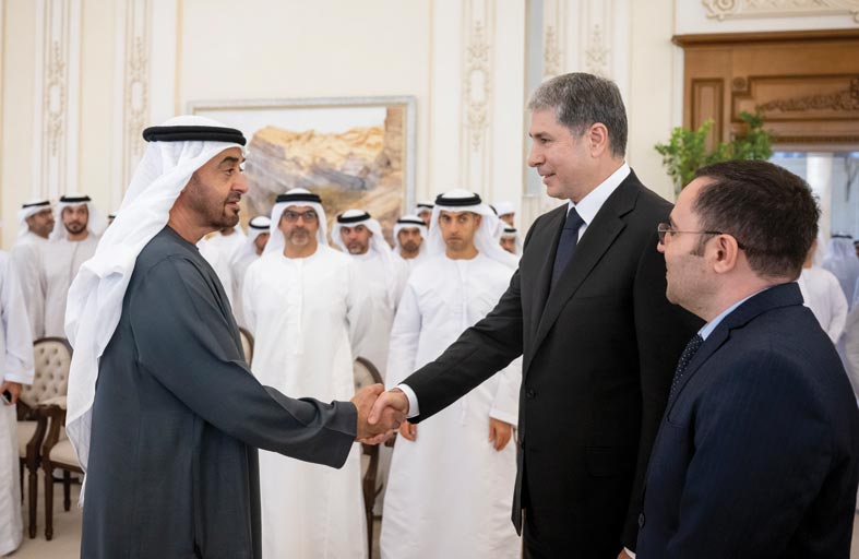 رئيس الدولة يبحث مع وزير الداخلية في أذربيجان علاقات البلدين  