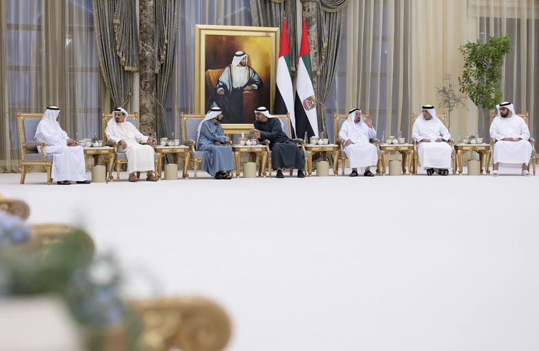 رئيس الدولة يستقبل حكام الإمارات وأولياء العهود ونواب الحكام بمناسبة شهر رمضان المبارك 