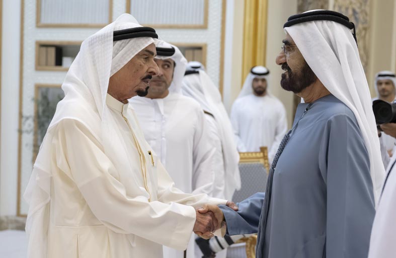 رئيس الدولة يستقبل حكام الإمارات وأولياء العهود ونواب الحكام بمناسبة شهر رمضان المبارك 