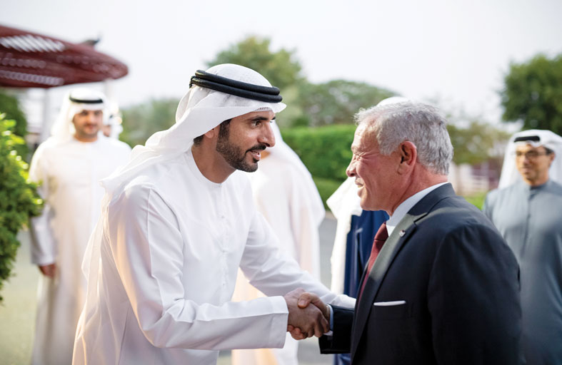 رئيس الدولة وملك الأردن يؤكدان ضرورة الوقف الفوري للتصعيد وتغليب الحوار والدبلوماسية 