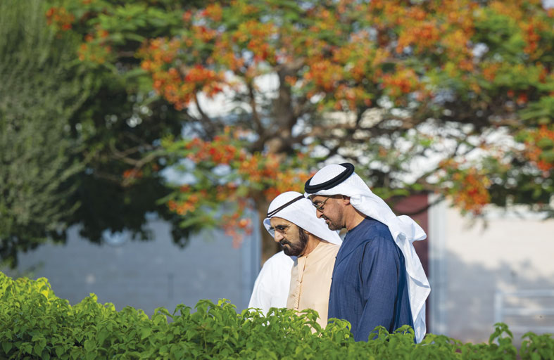 رئيس الدولة ومحمد بن راشد يبحثان جهود تعزيز التنمية الوطنية والازدهار الذي يحققه الاقتصاد الوطني 