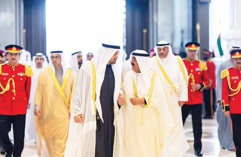 رئيس الدولة وأمير الكويت: «حل الدولتين» السبيل لتحقيق الاستقرار في المنطقة 