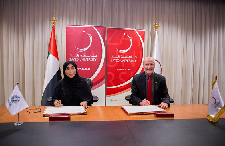 اتفاقية تعاون استراتيجي بين «جمعية الصحفيين الإماراتية» و«جامعة زايد» لتأهيل طلبة الإعلام 