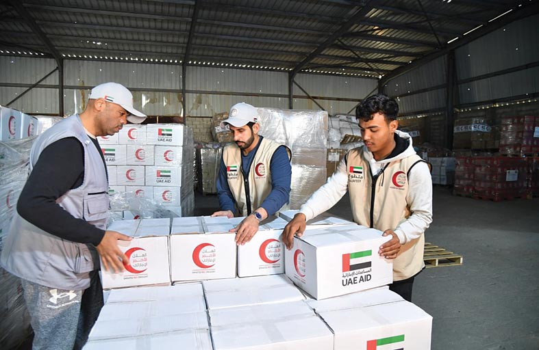 هيئة الهلال الأحمر توسع برامجها الإغاثية لدعم سكان غزة خلال شهر رمضان المبارك 