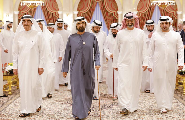 محمد بن راشد يستقبل سعود المعلّا ويتبادلان التهاني بمناسبة شهر رمضان المبارك 