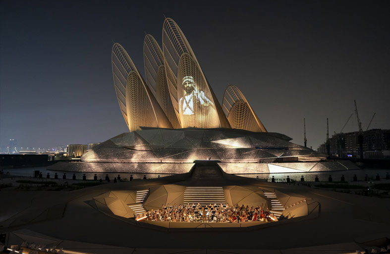 رئيس الدولة وحكام الإمارات والشيوخ يشهدون  الاحتفال الرسمي بعيد الاتحاد الـ 54 الذي أقيم في متحف زايد الوطني 