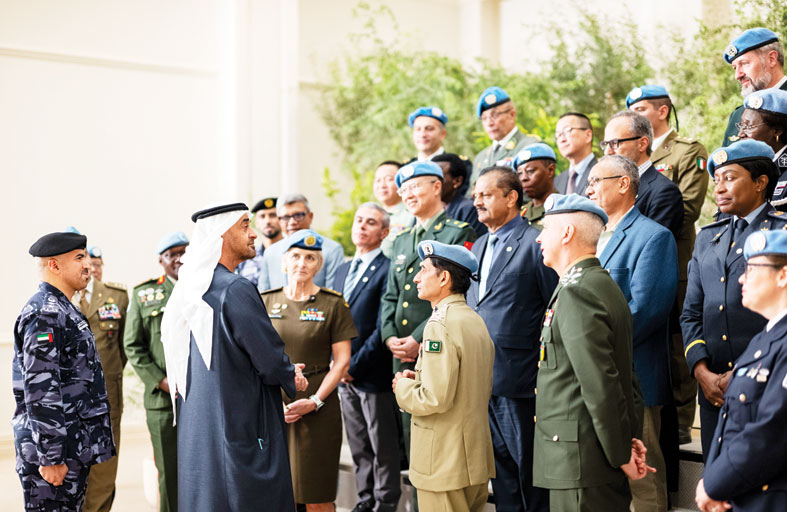 رئيس الدولة: ترسيخ أسباب الأمن والاستقرار يعد ركيزة أساسية لتحقيق التنمية في العالم 