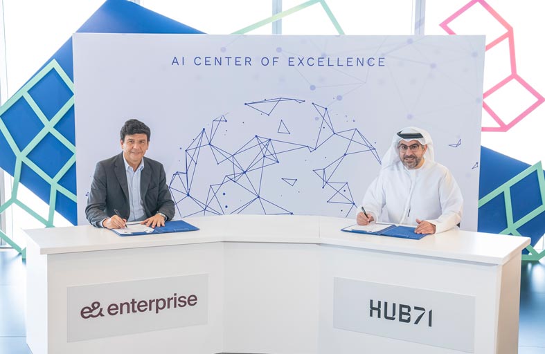 «HUB71» و« e& المؤسسات» تطلقان أول مركز إماراتي للتميز في مجال الذكاء الاصطناعي