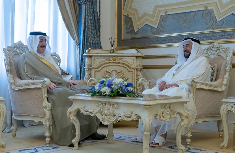 حاكم الشارقة يستقبل قنصل عام الكويت