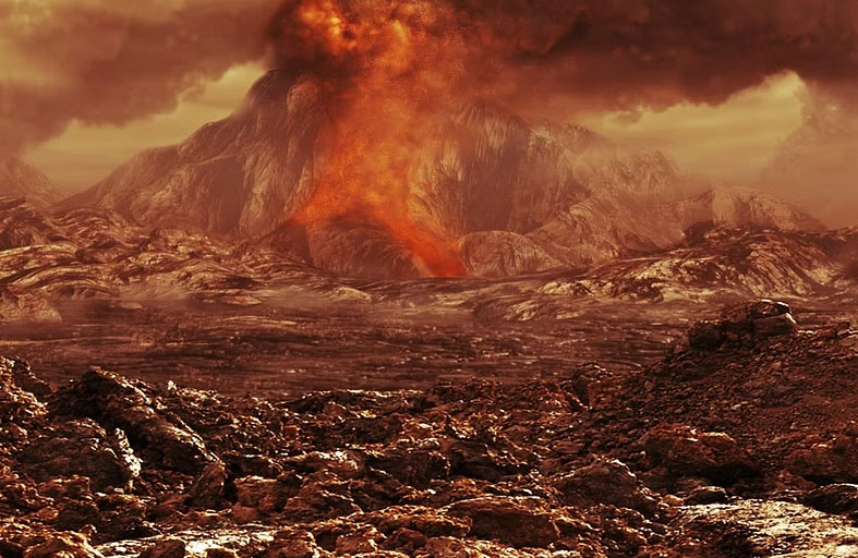 الانفجارات البركانية تؤثر على كوكب الزهرة