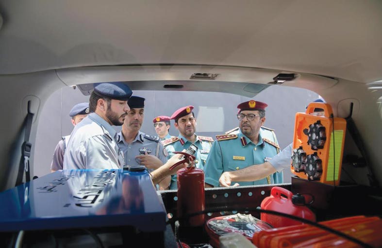 وفد من شرطة الفجيرة يطلع على الجهود التطويرية في مرور شرطة أبوظبي