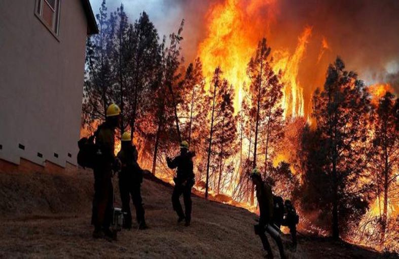 ارتفاع حصيلة قتلى أكبر حريق غابات في كاليفورنيا 