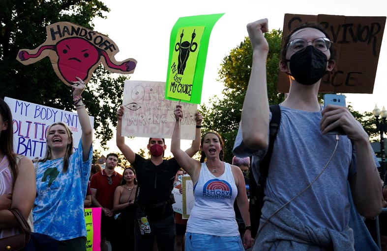 رقعة التظاهرات تتسع في الولايات المتحدة رفضا لإلغاء حق الإجهاض 