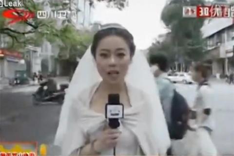 مذيعة تترك زفافها لتغطية زلزال