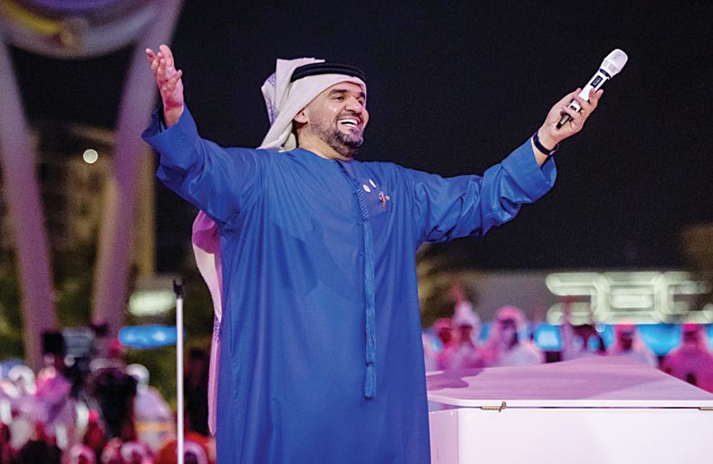 النجم الإماراتي حسين الجسمي يتألق في أمسية من أمسيات إكسبو 2020 الخالدة
