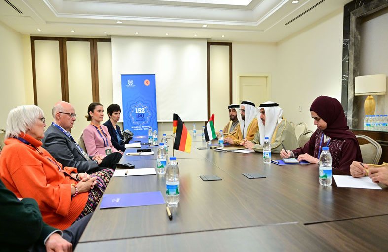 صقر غباش يبحث مع عضو البوندستاغ الألماني التصعيد في المنطقة وانعكاساته على الأمن والاستقرار الإقليمي والدولي