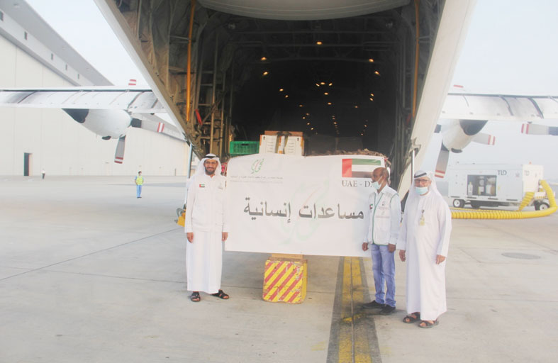 جسر جوي من مؤسسة محمد بن راشد آل مكتوم لنقل 120 طن إغاثة للشعب الأفغاني