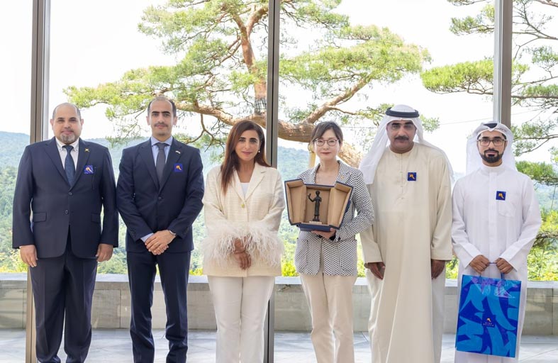 بدور القاسمي تشهد افتتاح معرض مليحة: مملكة عربية على طريق الحرير في اليابان