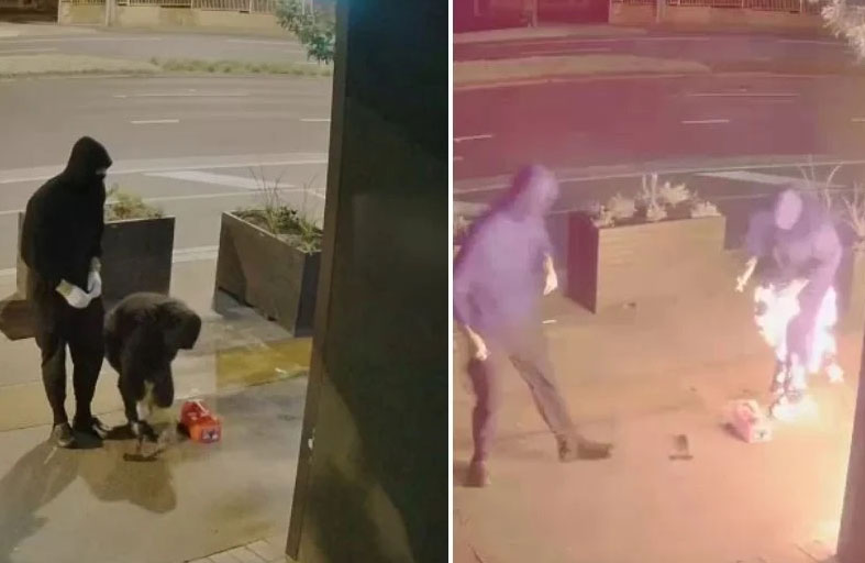 أشعل سرواله بالخطأ عند محاولته حرق مطعم 