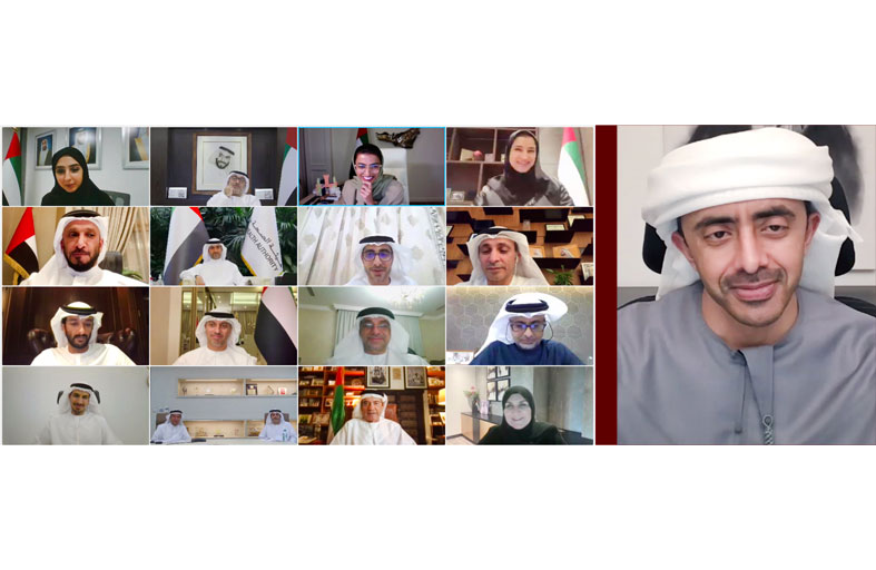 عبدالله بن زايد يترأس اجتماع مجلس التعليم والموارد البشرية عن بعد